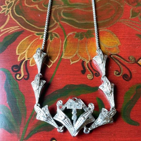 Antique Platinum Necklace - Picture 4 of 5